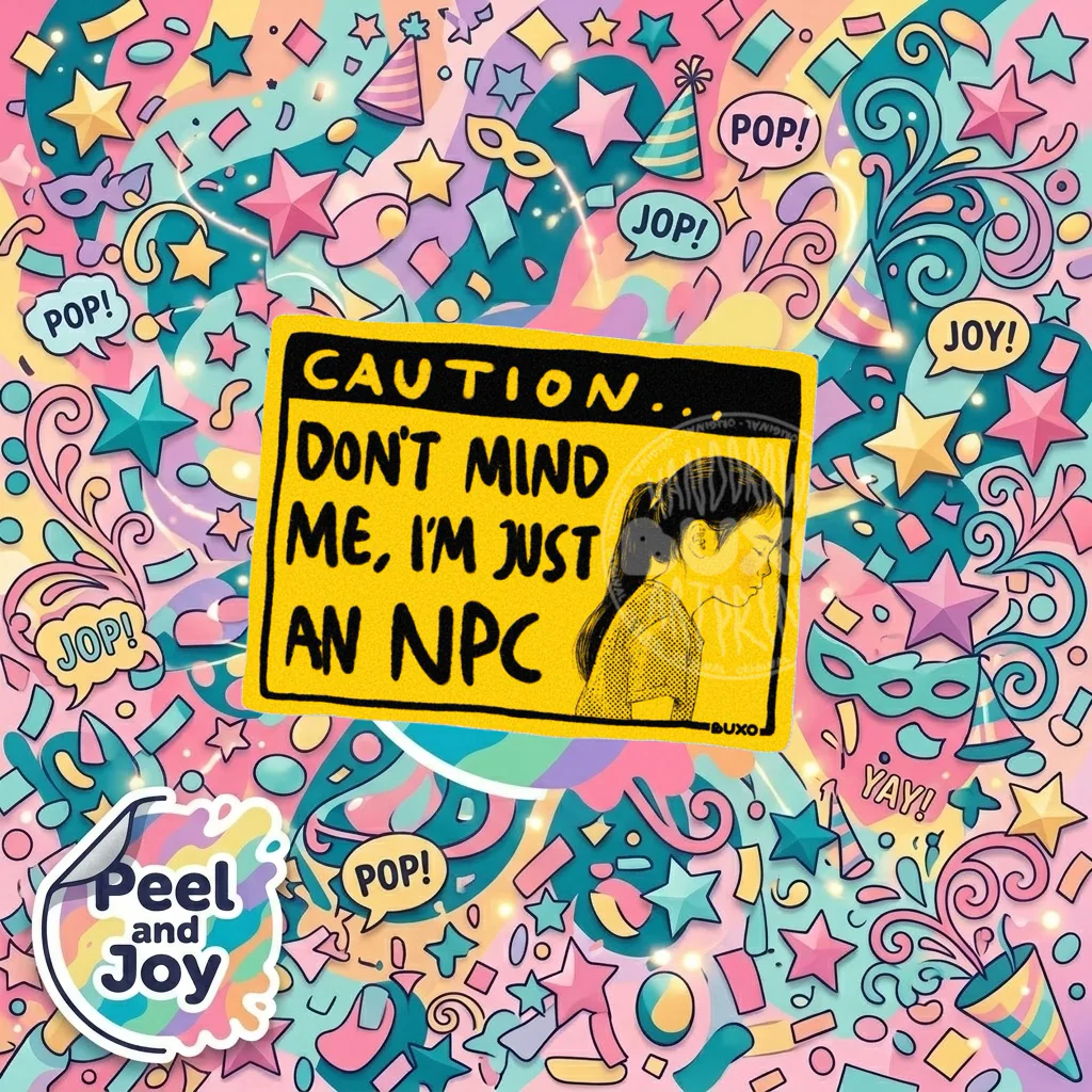Caution Don't Mind Me, I'm Just An NPC dalam Peel And Joy! editorial